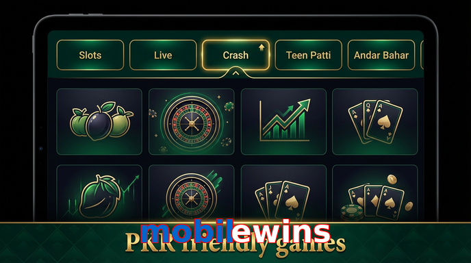 Game list for Mobilewins games section