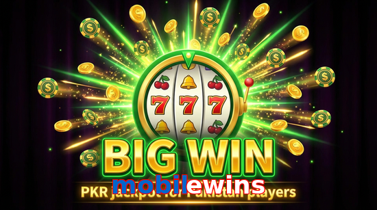 Big win animation on Mobilewins slot game